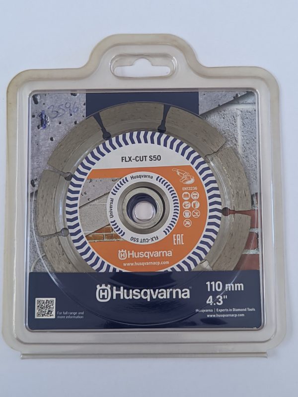 Disco Diamantado Segmentado Flx-cut S50 110mm Husqvarna – Potência e Resistência para Cortes Pesados - Imagem 2